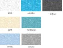 CGT Alkor Aquastone 3D Poolfolie Gewebefolie, Stärke 1,8mm, 2500x165cm