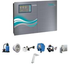 Bayrol PoolManager Wasseraufbereitungssystem pH/Flüssigchlor Mess-Dosieranlage & Steuerung Filteranlage, Beleuchtung, Elektroheizung, Gegenstromanlage, Abdeckung, Attraktion