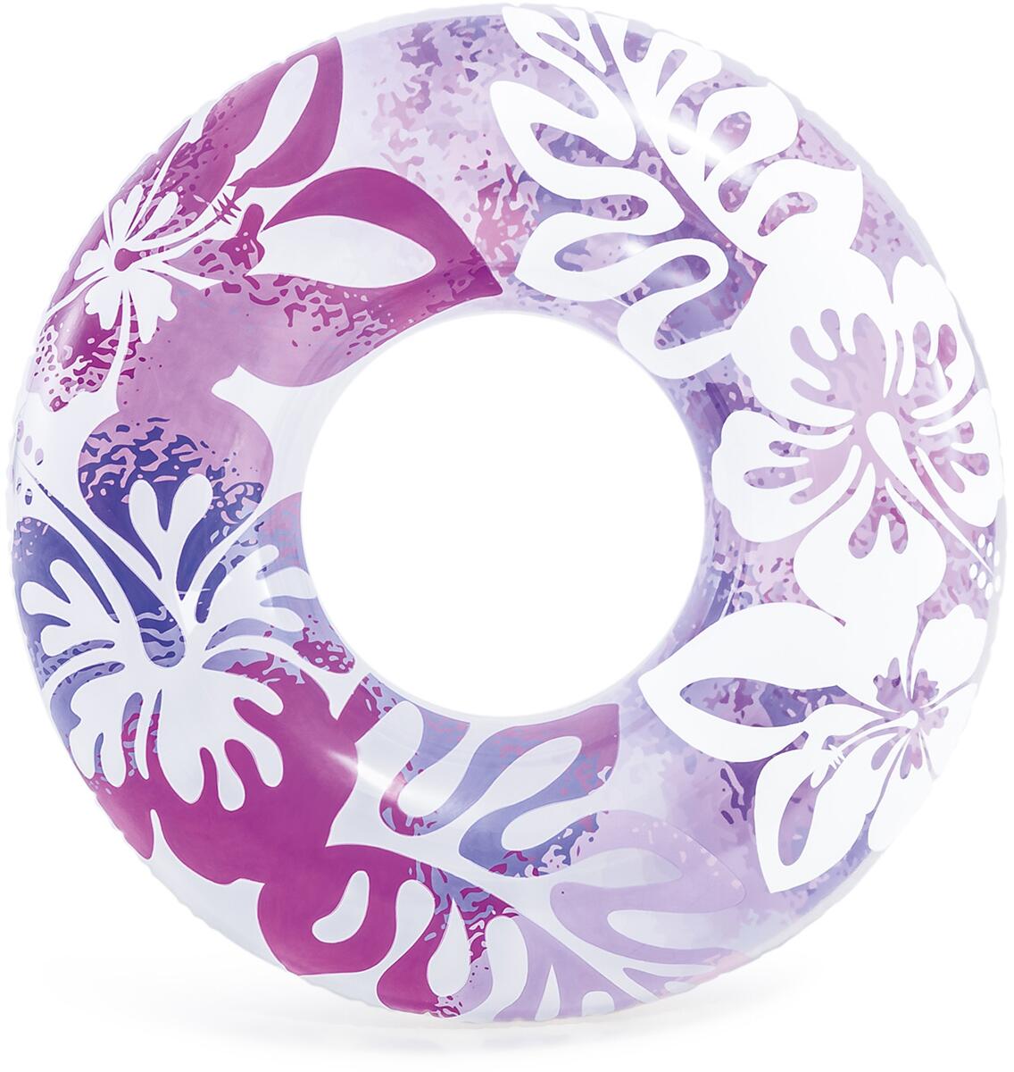 Intex Clear Tropical Schwimmring ab 9 Jahre, lila