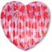 Swim Essentials Hearts Luftmatratze, 150x120cm, rosa/rot
