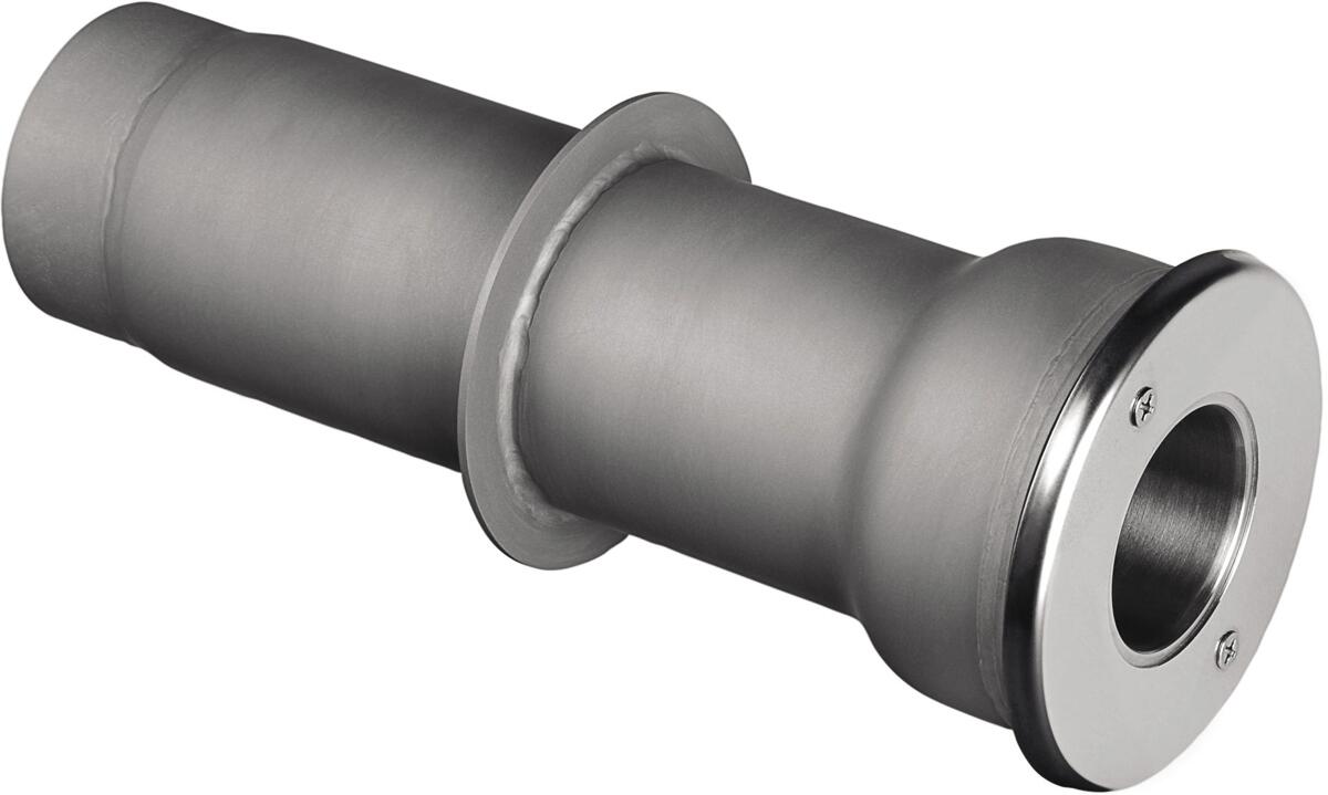 Behncke Besenanschlusselement für Beton- und Folienbecken, Länge 250mm, Edelstahl