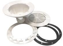 Future Pool Bodenablauf Folie BL 311, seitlich Ø 50/63 mm Klebe, Ø 50 mm vertikal Klebeanschluss