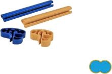 Future Pool Kombi-Handlauf für Keilbiese/Überhangfolie, Profilschienen-Set Achtform-Pool Family, PVC, blau/sand