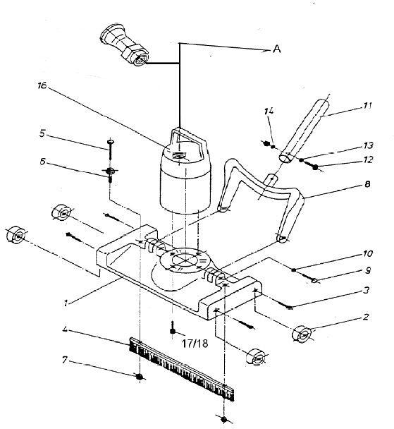 Tricura Hutmutter für Butler Poolsauger, M5, DIN917 A4