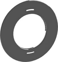 Duratech Ultra flat Abdeckungsblende, Ø 100mm, dunkelgrau