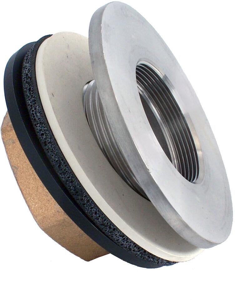 Behncke Wanddurchführung für Fertigbecken, Gewindelänge 45mm, 2′′ AG