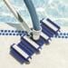 PoolCare Flexi Bodensauger Poolsauger, 31cm breit, blau weiß