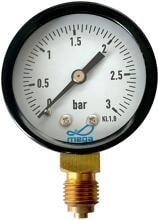 Midas Manometer für Filteranlagen/310er-Ventile, Anschluss 1/4"