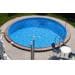 BWT myPool Premium Stahlwand-Pool, rund, , Sandfilter, Halbhochbeckenleiter, weiß