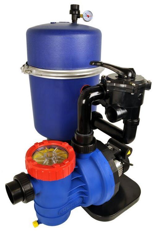 Future Pool FP 400 Sandfilteranlage mit Speck i-star 10 Pumpe, 10m³/h bei 5m, Ø 400mm, 6-Wege-Ventil, 230V, blau