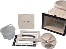 Future Pool EBS 3500 Einbauskimmer für eingebaute Becken mit Folienflansch, Saugbreite 210mm