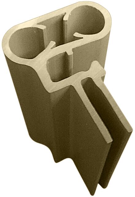 BWT 9501323009 Kombi-Handlauf für Keilbiese/Überhangfolie, Profilschienen-Set Rund-Pool Ø 700cm, PVC, sand