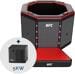 NetSpa UFC Octagon Chiller Kit Eisbad, Ø 130x90cm, 1 Person, 300 Liter, 5kW, inkl. Abdeckung & Treppe, schwarz