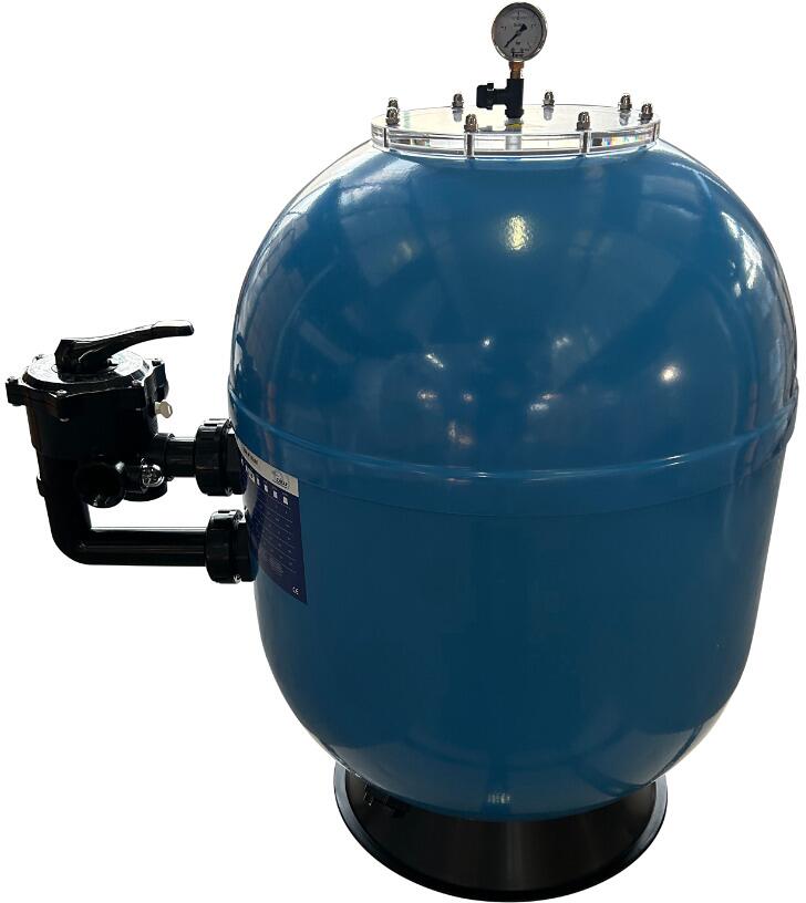Oku Atlantica GFK Filterbehälter inkl. 6-Wege-Ventil, Ø 400mm, blau
