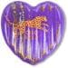 Swim Essentials Wild Heart Luftmatratze, 150x120cm, lila