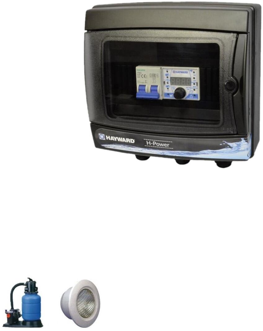 Hayward H-Power Box M Elektro-automatische Steuerung Filteranlage, Beleuchtung, ohne Trafo/Bluetooth