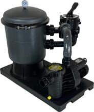 BWT HP/A Sandfilteranlage mit Aqua Vario Pumpe, 6-Wege-Ventil, 230V, grau