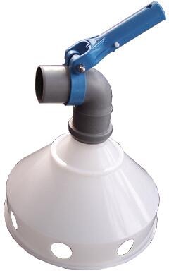 PoolCare Absaugglocke für Poolsauger, rund, Ø 50mm, weiß HelloPool
