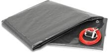 Trend Pool PEB Winterabdeckplane Schutzabdeckung für Ovalpool, 800x400cm, 200g/m², grau