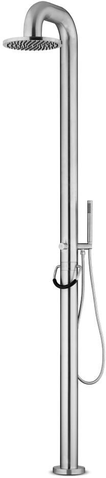 JEE-O Fatline 02 Gartendusche, Kalt- und Warmwasserdusche, Edelstahl