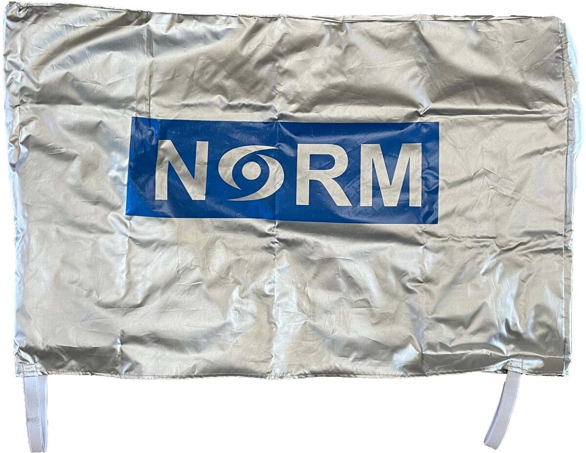 Phnix Norm Schutzhülle Winter-Abdeckung für Pool-Wärmpepumpe Norm 5kW, 81x30x55cm, silber