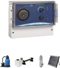 Meiblue Poolcontrol Elektro-automatische Steuerung Filteranlage, Elektroheizung, Wärmetauscher, Solarheizung, 230V, inkl. Wasserfühler