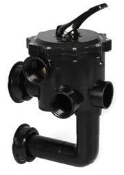 Pentair 32261071 6-Wege-Ventil für Quad 2" D.E. Filter und Cristal-Flo SM-760 Filter, schwarz