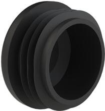 Eichenwald Ideal Endkappe für Systemhaltestange Handlauf, Ø 35mm, Kunststoff, schwarz