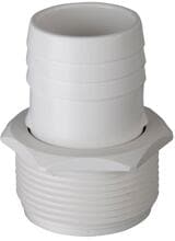 Schlauchtülle Schlauchadapter, Ø 38mm, weiß