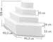 Trend Pool Trendstone Styroporpool Basis Set, rechteckig, EPS40, Innenhülle, Treppe Smaragd links, Sandfilteranlage
