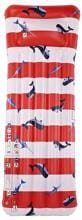 Swim Essentials Ocean Stripes Luftmatratze, 177x67x19cm, rot/weiß