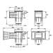 Kripsol Skimmer Einbauskimmer mit Vakuumscheibe für Folienbecken und Betonbecken, 200x180mm, Anschluss 1½