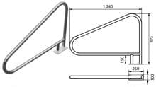 Reku Universal Handlauf für alle Pool-Treppentypen, Oberteil, poliert, Edelstahl