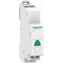 Schneider Electric Kontrollleuchte Leuchtmelder für DIN-Latte, grünes LED, 230V, weiß