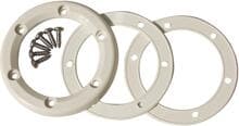 MTS Flansch-Set für Düse, PA 6,6, selbstschneidende Schrauben, Dichtung, ABS