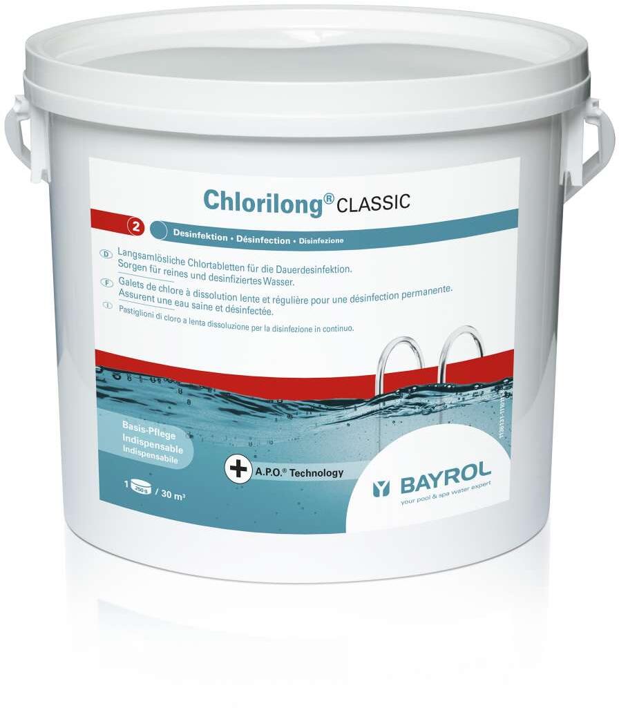 Bayrol Chlorilong Classic 250g Chlortabletten, Clorodor Control Kapseln, 5kg