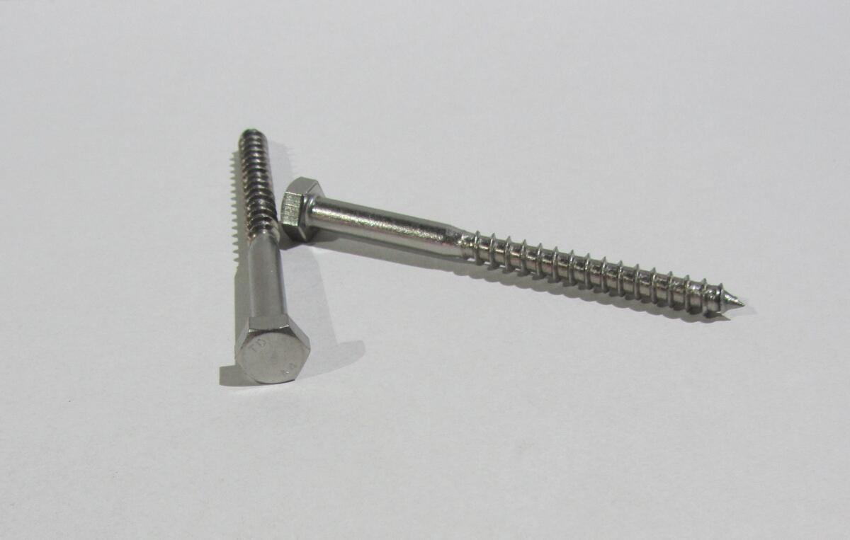 Eichenwald Ideal 6kt-Holzschraube zur Montage, M8x100mm, Edelstahl V4A