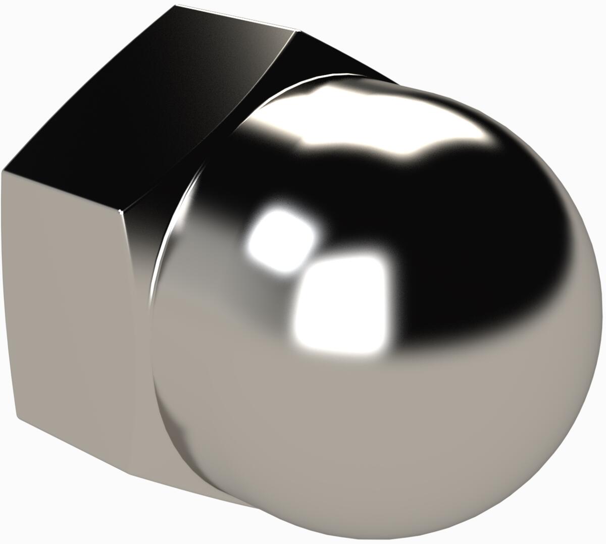 Eichenwald Ideal 6kt-Hutmutter zur Montage, M8, Edelstahl V4A