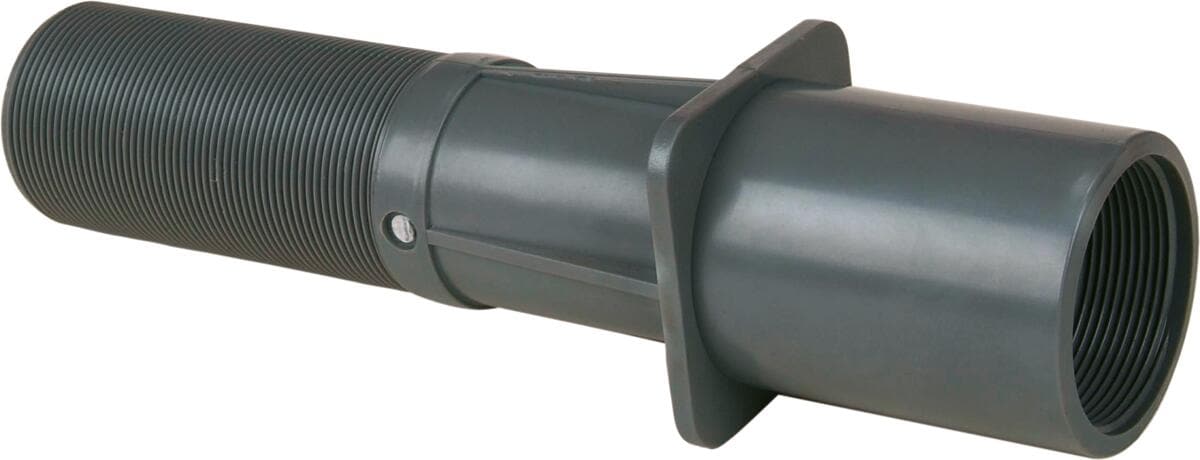 Midas Wanddurchführung Mauerdurchführung für Betonbecken, ABS, 2"AG, 300mm, grau