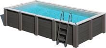 Gre Avantgarde Nova WPC-Pool Set 595x315x126cm, rechteckig, Sandfilter
