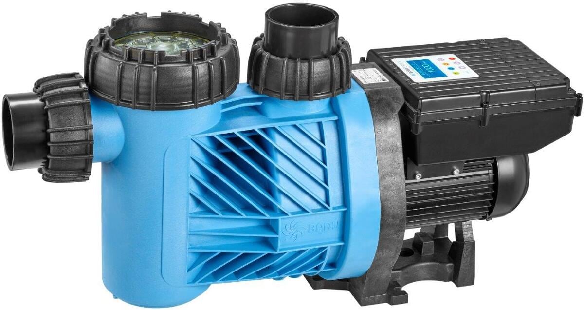 Speck Badu Eco Flex Filterpumpe, selbstansaugend, frequenzgesteuert, 40m³/h bei 8m, 2,6/2,2kW, 230V, blau