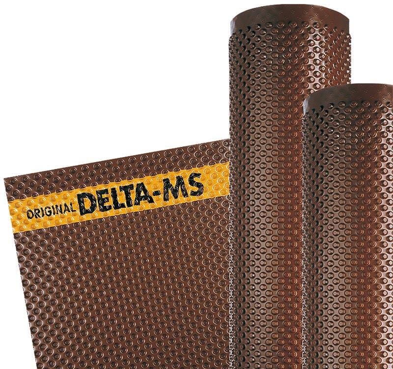 Dörken Delta MS Wandschutzmatte für Holzbecken, 2000x150cm, braun