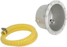 Behncke Einbaunische für Unterwasserscheinwerfer Power LED A6/A12, Streichflansch, Kabelschutzschlauch,  Edelstahl