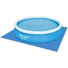 Bestway 58220 Flowclear Pool-Bodenschutzfliesen, 50x50cm, 9 Stück, quadratisch, blau
