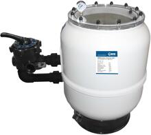 Midas MIDA.Carbon Premium GFK Filterbehälter inkl. 6-Wege-Ventil 1½“, Ø 600mm, cremeweiß