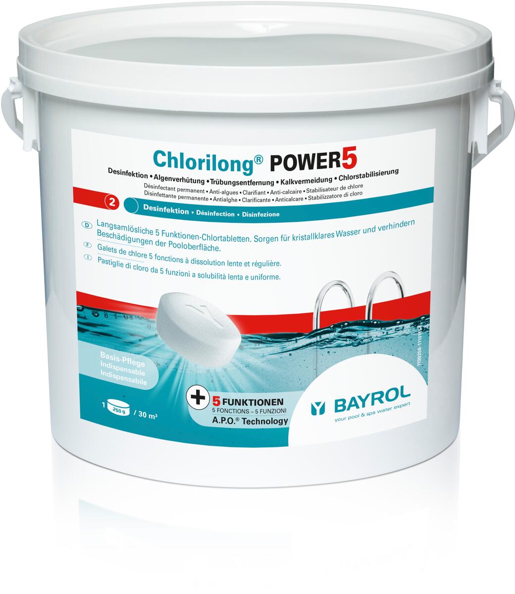 Bayrol Chlorilong Power5 250g Chlortabletten, 5kg Eimer