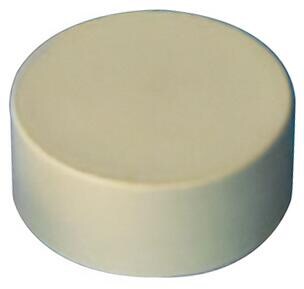 Peraqua Verschlussstopfen für Mehrweg-Ventile, Klebemuffe Ø 50mm, PVC, weiß