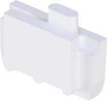 Peraqua Ocean Brick Styroporstein-System, Endeinschub, EPS30, weiß