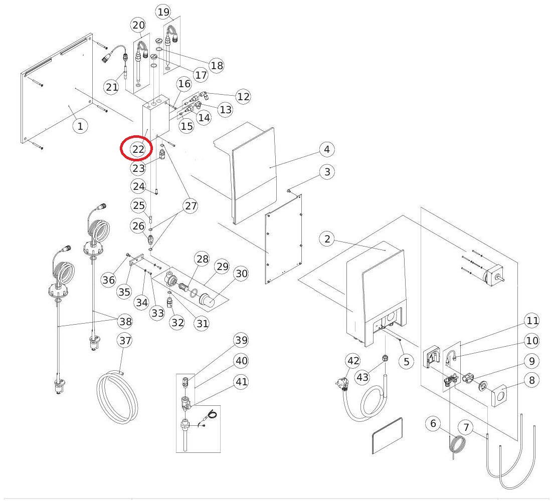 Bayrol Messkammer für Pool Relax 2 FL Dosieranlage, Chlor