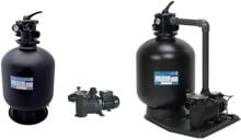 Pentair Azur KIT560 Sandfilteranlage mit Preva 75 Pumpe, 12m³/h bei 9m, Ø 560mm, 6-Wege-Ventil, 230V, schwarz